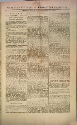 Gazette nationale, ou le moniteur universel (Le moniteur universel) Freitag 24. Juni 1791