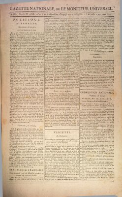 Gazette nationale, ou le moniteur universel (Le moniteur universel) Montag 6. Juli 1795