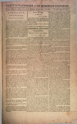 Gazette nationale, ou le moniteur universel (Le moniteur universel) Samstag 18. Juli 1795