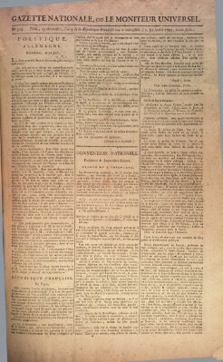 Gazette nationale, ou le moniteur universel (Le moniteur universel) Freitag 31. Juli 1795