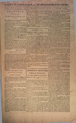 Gazette nationale, ou le moniteur universel (Le moniteur universel) Freitag 7. August 1795