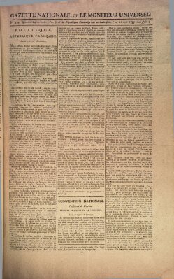 Gazette nationale, ou le moniteur universel (Le moniteur universel) Dienstag 11. August 1795
