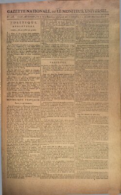 Gazette nationale, ou le moniteur universel (Le moniteur universel) Samstag 15. August 1795