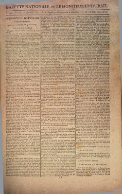 Gazette nationale, ou le moniteur universel (Le moniteur universel) Donnerstag 27. August 1795