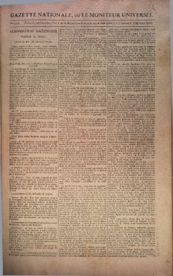 Gazette nationale, ou le moniteur universel (Le moniteur universel) Montag 7. September 1795