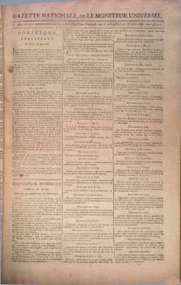 Gazette nationale, ou le moniteur universel (Le moniteur universel) Donnerstag 17. September 1795