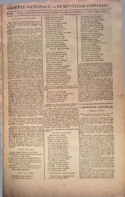 Gazette nationale, ou le moniteur universel (Le moniteur universel) Freitag 18. September 1795