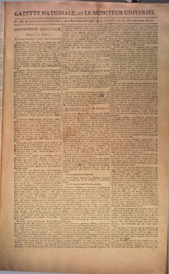 Gazette nationale, ou le moniteur universel (Le moniteur universel) Dienstag 22. September 1795