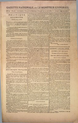 Gazette nationale, ou le moniteur universel (Le moniteur universel) Samstag 21. November 1795