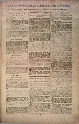 Gazette nationale, ou le moniteur universel (Le moniteur universel) Samstag 28. November 1795