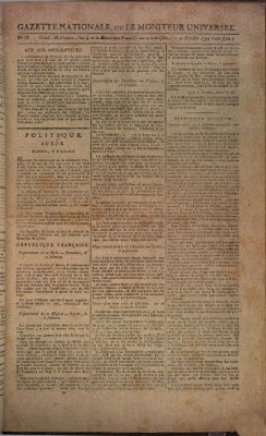 Gazette nationale, ou le moniteur universel (Le moniteur universel) Mittwoch 9. Dezember 1795