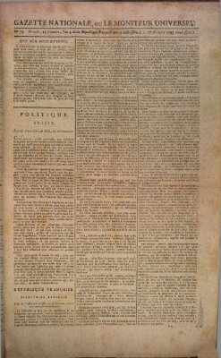 Gazette nationale, ou le moniteur universel (Le moniteur universel) Donnerstag 10. Dezember 1795