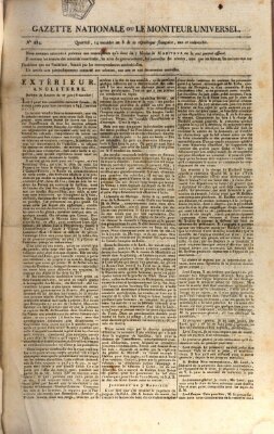 Gazette nationale, ou le moniteur universel (Le moniteur universel) Donnerstag 3. Juli 1800