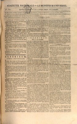 Gazette nationale, ou le moniteur universel (Le moniteur universel) Samstag 2. August 1800