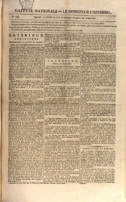 Gazette nationale, ou le moniteur universel (Le moniteur universel) Montag 1. September 1800