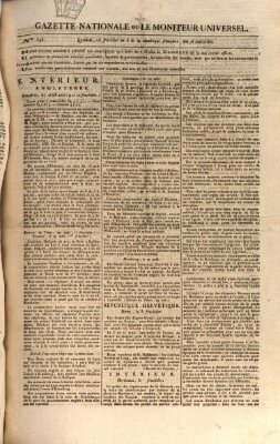 Gazette nationale, ou le moniteur universel (Le moniteur universel) Dienstag 2. September 1800