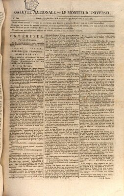 Gazette nationale, ou le moniteur universel (Le moniteur universel) Samstag 6. September 1800