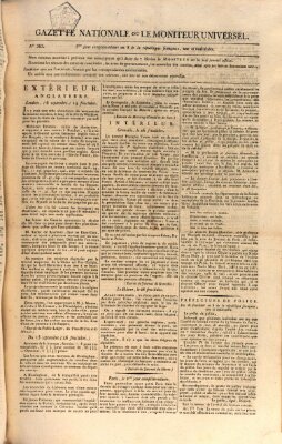 Gazette nationale, ou le moniteur universel (Le moniteur universel) Samstag 20. September 1800