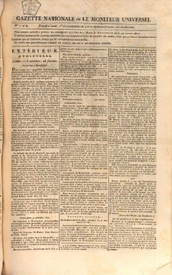 Gazette nationale, ou le moniteur universel (Le moniteur universel) Dienstag 23. September 1800