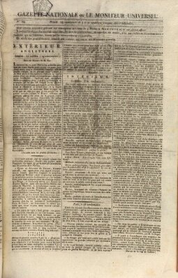 Gazette nationale, ou le moniteur universel (Le moniteur universel) Dienstag 21. Oktober 1800