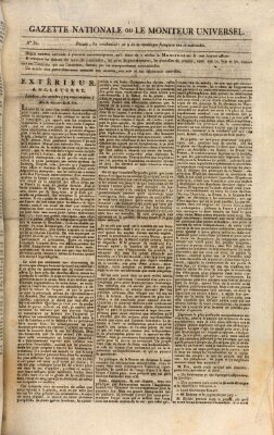 Gazette nationale, ou le moniteur universel (Le moniteur universel) Mittwoch 22. Oktober 1800