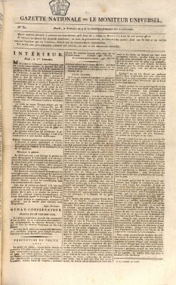 Gazette nationale, ou le moniteur universel (Le moniteur universel) Freitag 24. Oktober 1800