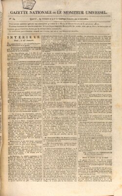 Gazette nationale, ou le moniteur universel (Le moniteur universel) Samstag 15. November 1800