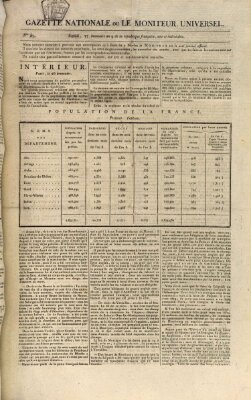 Gazette nationale, ou le moniteur universel (Le moniteur universel) Dienstag 18. November 1800