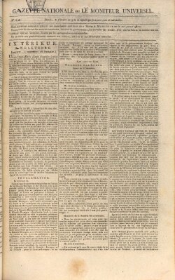 Gazette nationale, ou le moniteur universel (Le moniteur universel) Sonntag 23. November 1800