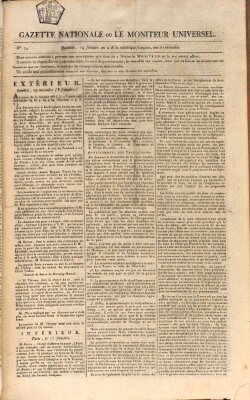 Gazette nationale, ou le moniteur universel (Le moniteur universel) Freitag 5. Dezember 1800