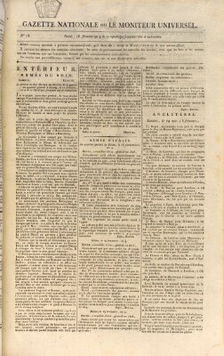 Gazette nationale, ou le moniteur universel (Le moniteur universel) Dienstag 9. Dezember 1800