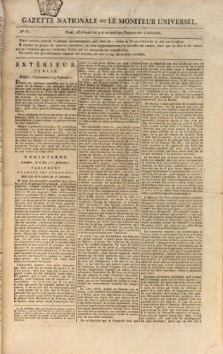 Gazette nationale, ou le moniteur universel (Le moniteur universel) Sonntag 14. Dezember 1800