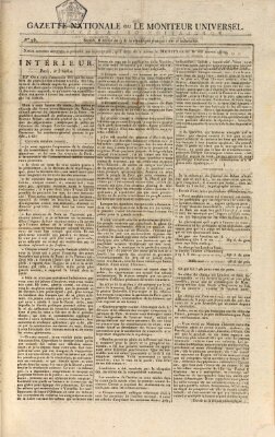 Gazette nationale, ou le moniteur universel (Le moniteur universel) Samstag 27. Dezember 1800