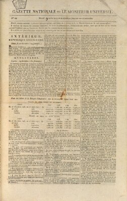 Gazette nationale, ou le moniteur universel (Le moniteur universel) Dienstag 30. Dezember 1800