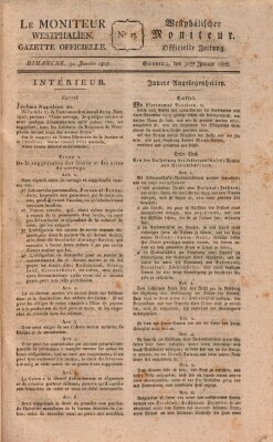 Le Moniteur westphalien = Westphälischer Moniteur (Le Moniteur westphalien) Sonntag 31. Januar 1808