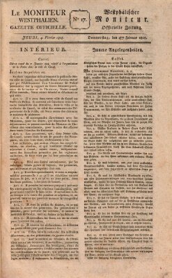 Le Moniteur westphalien = Westphälischer Moniteur (Le Moniteur westphalien) Donnerstag 4. Februar 1808