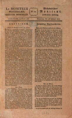 Le Moniteur westphalien = Westphälischer Moniteur (Le Moniteur westphalien) Sonntag 14. Februar 1808