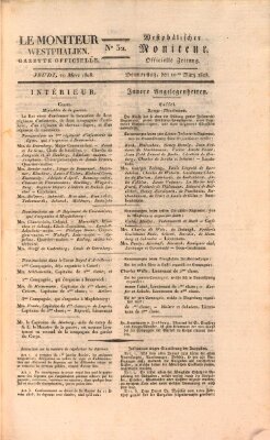 Le Moniteur westphalien = Westphälischer Moniteur (Le Moniteur westphalien) Donnerstag 10. März 1808