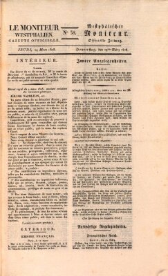 Le Moniteur westphalien = Westphälischer Moniteur (Le Moniteur westphalien) Donnerstag 24. März 1808