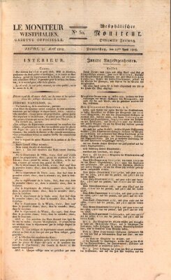 Le Moniteur westphalien = Westphälischer Moniteur (Le Moniteur westphalien) Donnerstag 21. April 1808