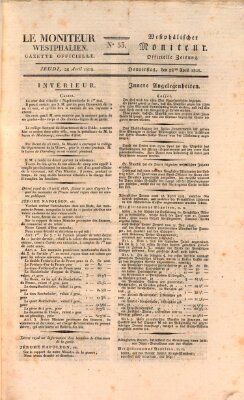 Le Moniteur westphalien = Westphälischer Moniteur (Le Moniteur westphalien) Donnerstag 28. April 1808