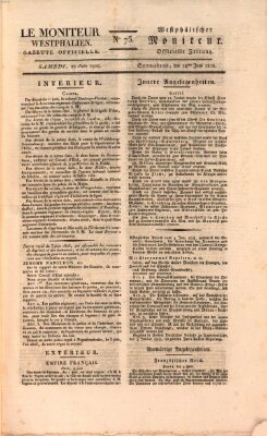 Le Moniteur westphalien = Westphälischer Moniteur (Le Moniteur westphalien) Samstag 18. Juni 1808