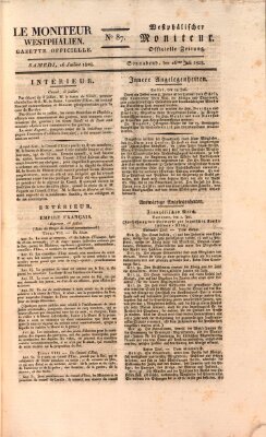 Le Moniteur westphalien = Westphälischer Moniteur (Le Moniteur westphalien) Samstag 16. Juli 1808