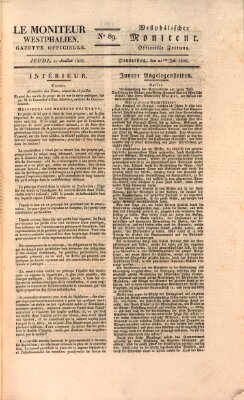 Le Moniteur westphalien = Westphälischer Moniteur (Le Moniteur westphalien) Donnerstag 21. Juli 1808