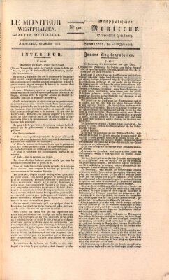 Le Moniteur westphalien = Westphälischer Moniteur (Le Moniteur westphalien) Samstag 23. Juli 1808