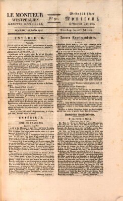 Le Moniteur westphalien = Westphälischer Moniteur (Le Moniteur westphalien) Dienstag 26. Juli 1808