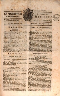 Le Moniteur westphalien = Westphälischer Moniteur (Le Moniteur westphalien) Donnerstag 4. Januar 1810