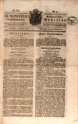 Le Moniteur westphalien = Westphälischer Moniteur (Le Moniteur westphalien) Dienstag 16. Januar 1810