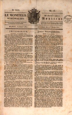 Le Moniteur westphalien = Westphälischer Moniteur (Le Moniteur westphalien) Dienstag 30. Januar 1810