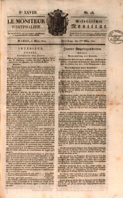 Le Moniteur westphalien = Westphälischer Moniteur (Le Moniteur westphalien) Dienstag 6. März 1810